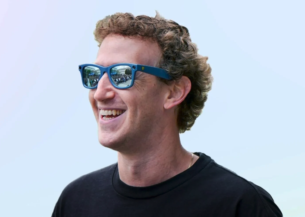 Mark Zukberberg with smart glasses